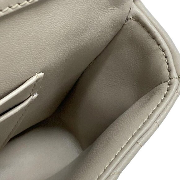 Auth DIOR/ChristianDior My Dior - Dior Talk phone bag - Gray Beige Lambskin - Picture 15 of 16